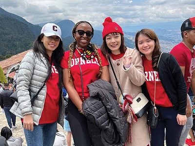 Students on Columbia trek