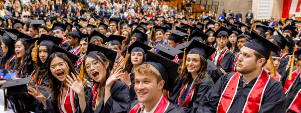Dyson graduation Ceremony. crowd in Baily Hall