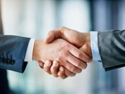 professional hand shaking