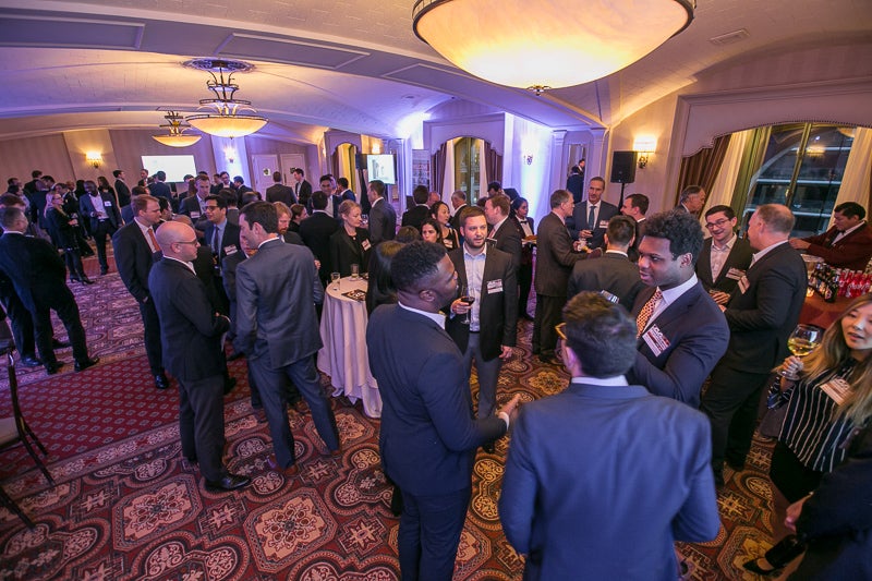 Banquet room of guests