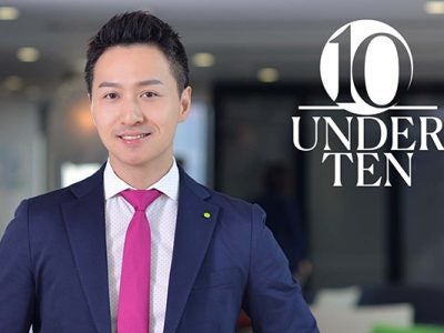 upper body photo of Steve Cheng, wearing a suit