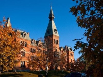 Sage Hall in fall