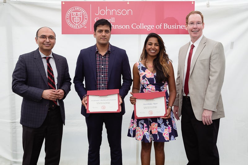Photo of awardees holding certificates