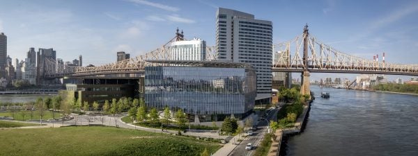 Wide shot of Cornell Tech campus
