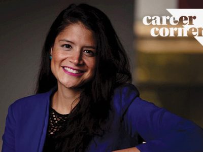 headshot of Vanessa Di Frances with the Career Corner graphic identifier overlaid on a corner of the photo.