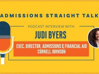 Noteworthy: Judi Byers, admissions, offers insights on Johnson MBA applications, new developments