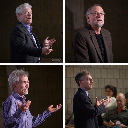 Richard Thaler, Bob Frank, Tom Gilovich, and Ted O’Donoghue, speaking