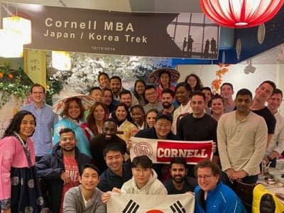 Students on the Cornell MBA Japan and Korea Trek