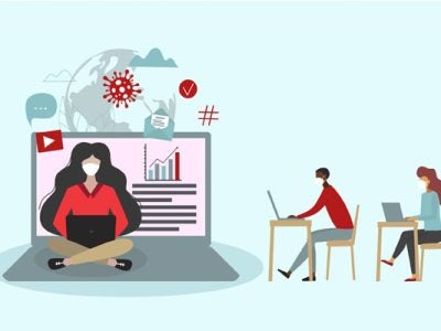 illustration of remote work