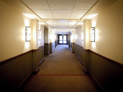 Photo of hotel hallway