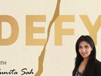 Image of Sunita Sah's new book, Defy: The Power of No in a World That Demands Yes.