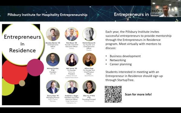 Entrepreneurs in Residence is a popular PIHE program connecting students with industry leaders