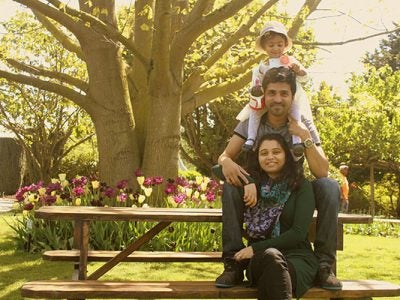 Faris Khader, Executive MBA Metro NY ’19 and his family