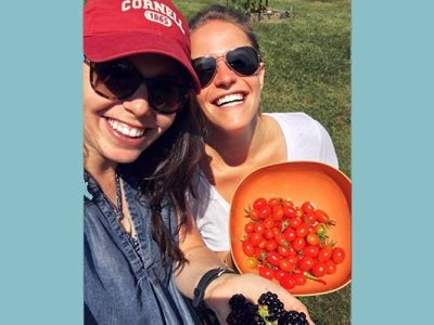 Photo of Hannah Cohn and Hannah Zweifler, Park Leadership Fellows in the Class of 2018