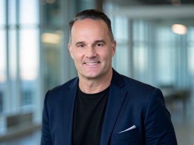 A headshot of Stewart Campbell, MBA '14, CEO of Novita Pharmaceuticals.