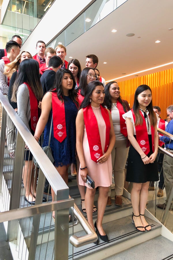 MPS grads at the awards reception