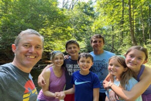 Ian Kline and his family