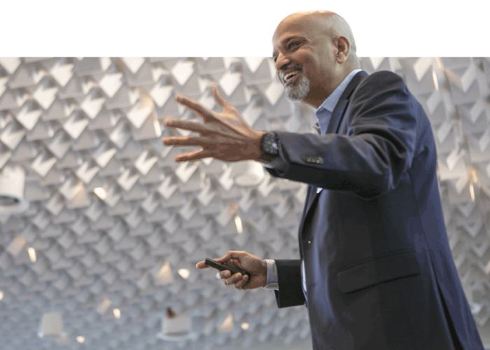 Manoj Thomas at EMBA Alumni Summit