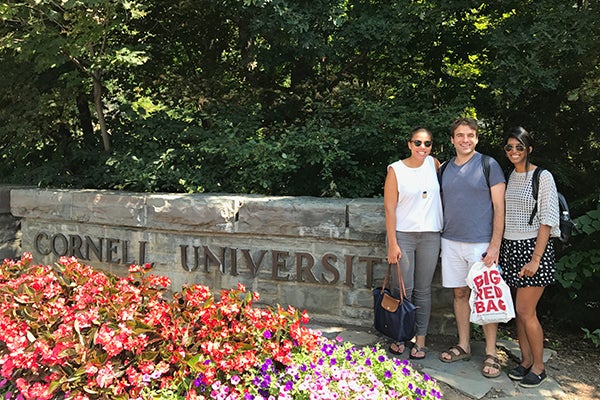 Enjoying the last few days of summer classes in Ithaca, New York