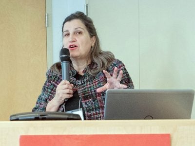 Photo of Lourdes Casanova, director of the Emerging Markets Institute, who made the 2017 Most Influential Ibero-American Intellectuals