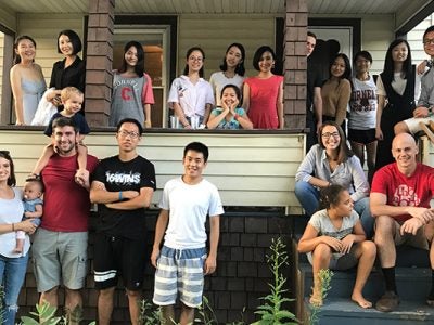 The day before school started I hosted a potluck at my house to celebrate our upcoming semester. Students brought their roommates and families to meet their classmates, and we tried dishes from different countries.