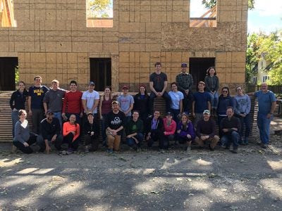Matt Muskin, Two-Year MBA ’18 with Habitat for Humanity group