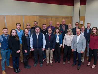 Image of participants in the Communication for Entrepreneurs Roundtable, hosted by the Pillsbury Institute for Hospitality Entrepreneurship.