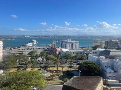 Aerial photo of San Juan, Puerto Rico.