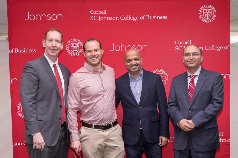 Dave with Dean Nelson, Manoj, and Dean Gaur
