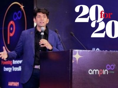 Pinaki Bhattacharyya presenting at an AMPIN event
