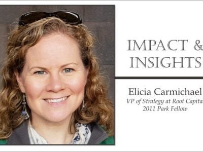 Elicia Carmichael, MBA 2011, Park Fellow Alumni