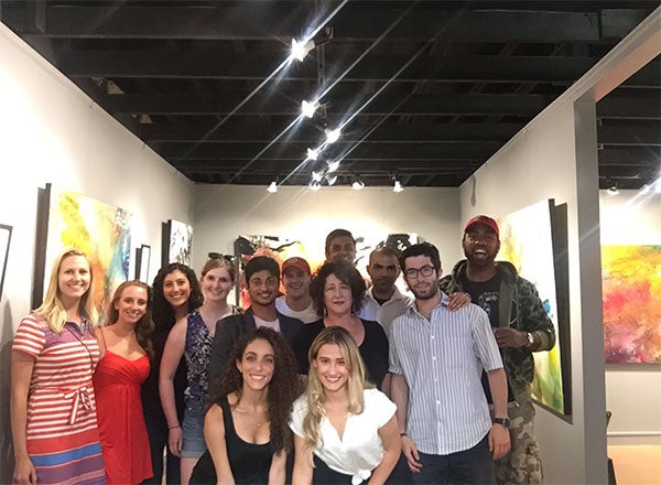 Class visit to Professor Barbara Mink