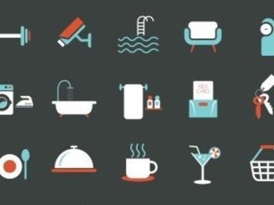 Collage of amenity icons