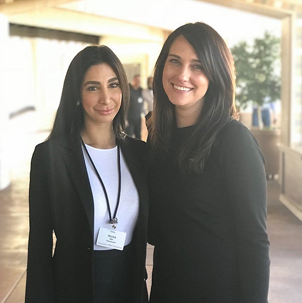Photo of Catherine with one of her classmates in Arizona