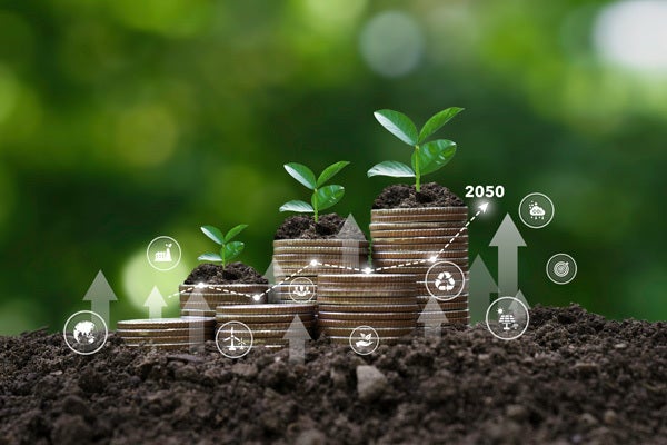 Image that illustrates investing in climate change.