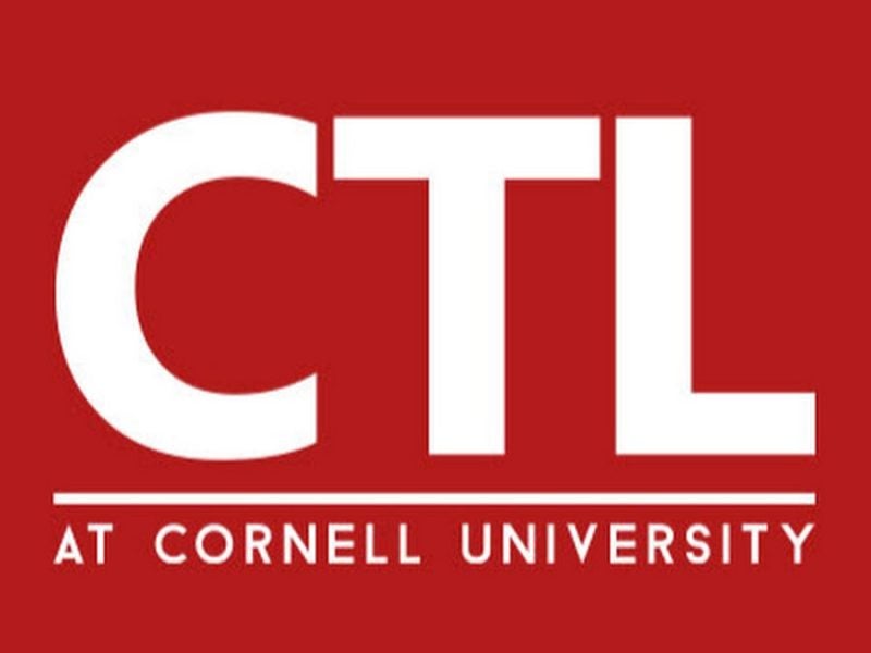 Logo for the Center for Technology Licensing at Cornell University, with the letters CTL in large san serif capital letters on a red square