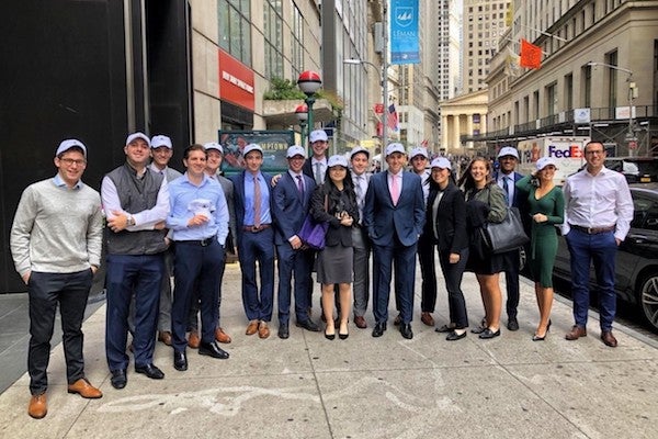 A group of students in New York City