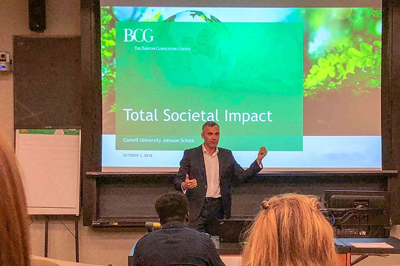 Doug Beal presenting BCG