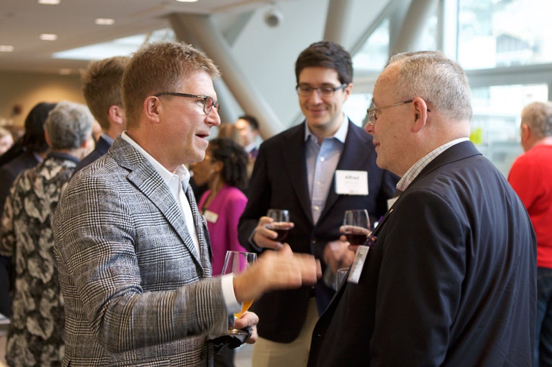 HEC guests mingling