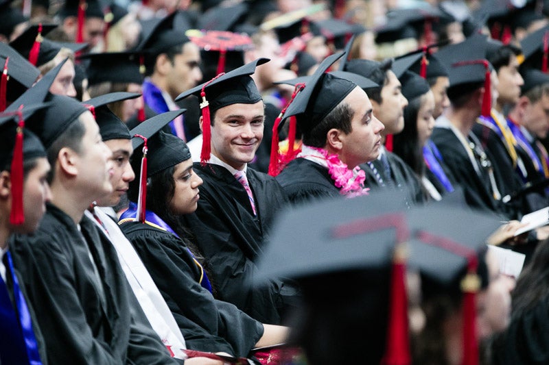 Photo of seated graduates