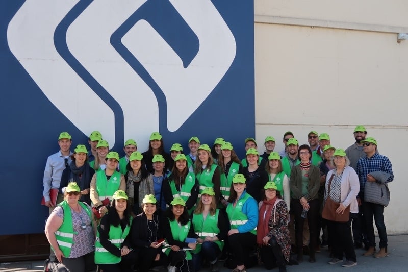 Students visit company