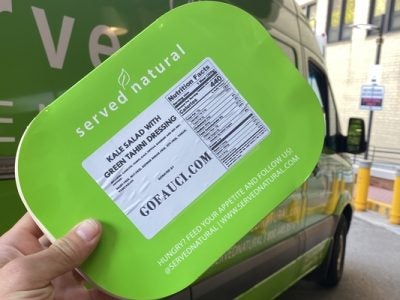 Go Fauci's donated means from local restaurants delivered to healthcare workers