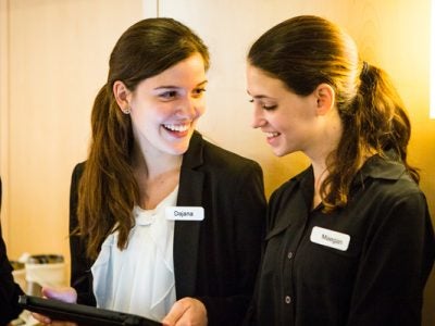 Restaurant Hostesses make reservations