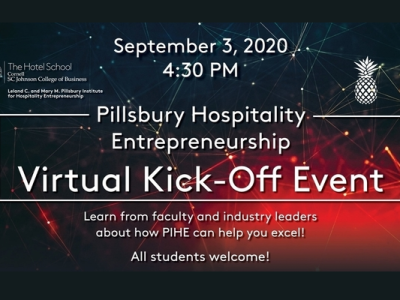 Advertisement slide for virtual Kick-Off event