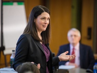 Kristin Behfar speaking