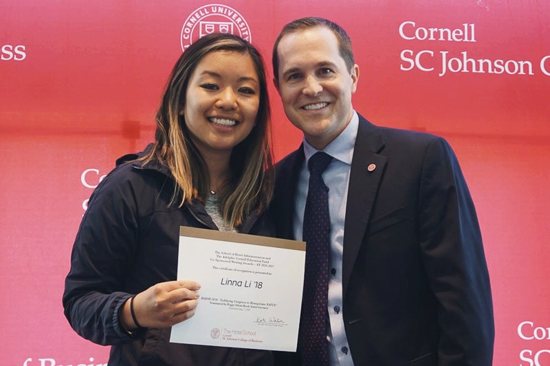 Photo of Linna Li and Andrew