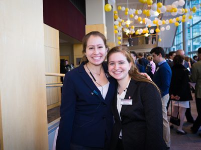 Photo of Marissa and classmate Madison Austrich posing for a picture at HEC