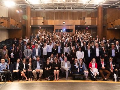 Large group of students attending Masters Argentina