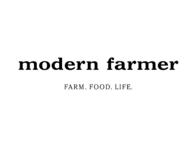 modern farmer logo and slogan farm. food. life