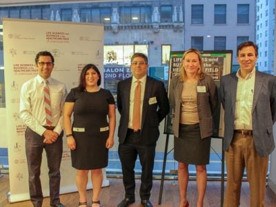 Photo of the panelists and moderator